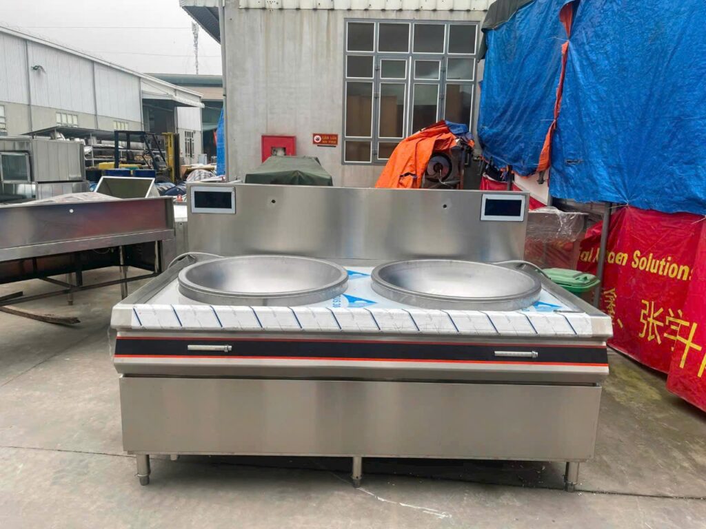 Bếp từ công nghiệp đôi xào trực tiếp 20kw