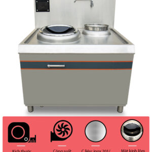 Bếp từ công nghiệp đơn 1 nồi nước 15kw