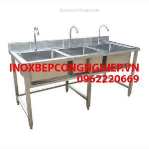 Chậu rửa công nghiệp 3 hố